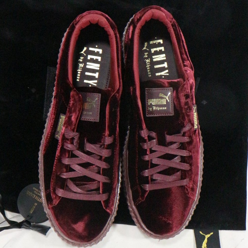 FENTY x PUMA Rihanna Creeper Burgundy Sneakers Sz 10 US Men 11.5 Wmn - Picture 5 of 16